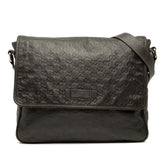 グッチ グッチシマ メッセンジャーバッグ ショルダーバッグ 斜め掛け 223665 ブラウン レザー レディース GUCCI 【中古】